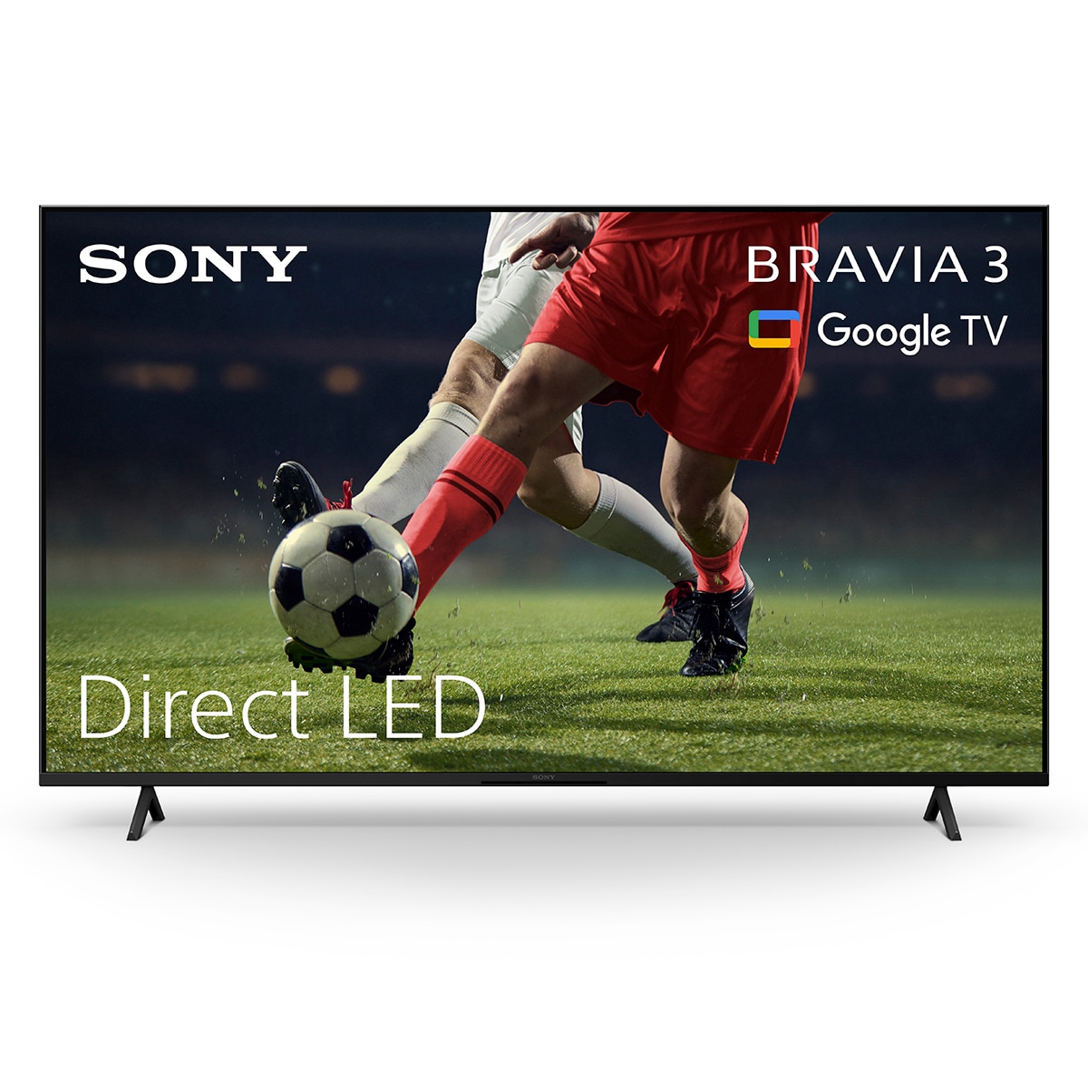 Sony - TV 43" Sony BRAVIA 3 K43S35BP LED 4K HDR, Google TV, Smart TV, Dolby Vision, Dolby Atmos, Triluminos PRO, X-Balanced Speaker, Game Menu.