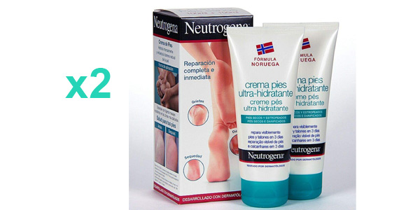 Sólo hoy: Pack x2 Crema de pies ultrahidratante Neutrogena para pies secos y estropeados por sólo 8,96€ (-54%) ¡Sólo 4,48€ cada una!