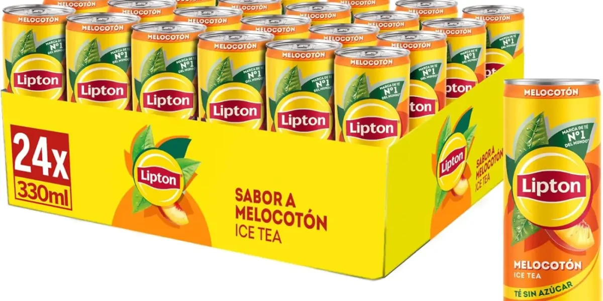 Pack x24 Té helado Lipton Sin Azúcar con sabor a melocotón de 33 cl por sólo 11,35€ (-52%) ¡0,50€ cada lata!