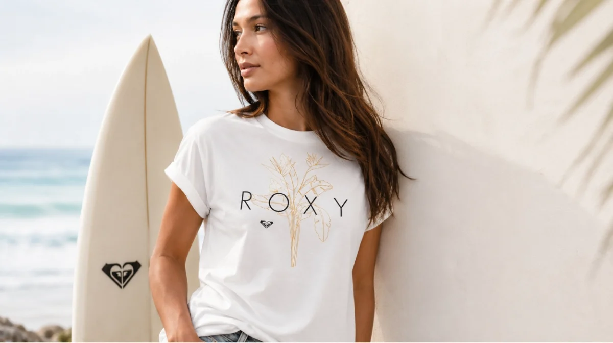 Camiseta Roxy Epic Afternoon Logo Screen para mujer por sólo 9,21€ (54% de descuento)