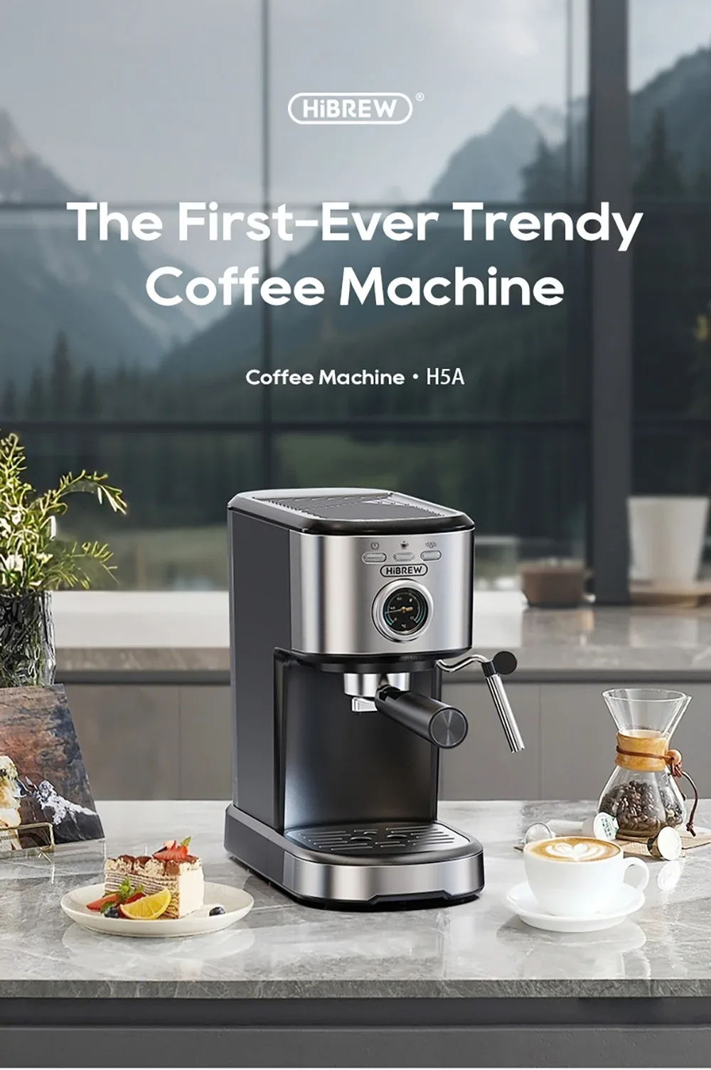 Cafetera Semiautomática HiBREW H5A por 90€ en Urbancitymove