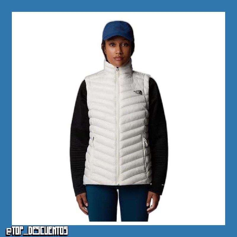 The North Face NF0A85AIQLI W HUILA SYNTHETIC VEST Jacket Mujer WHITE DUNE Tamaño S