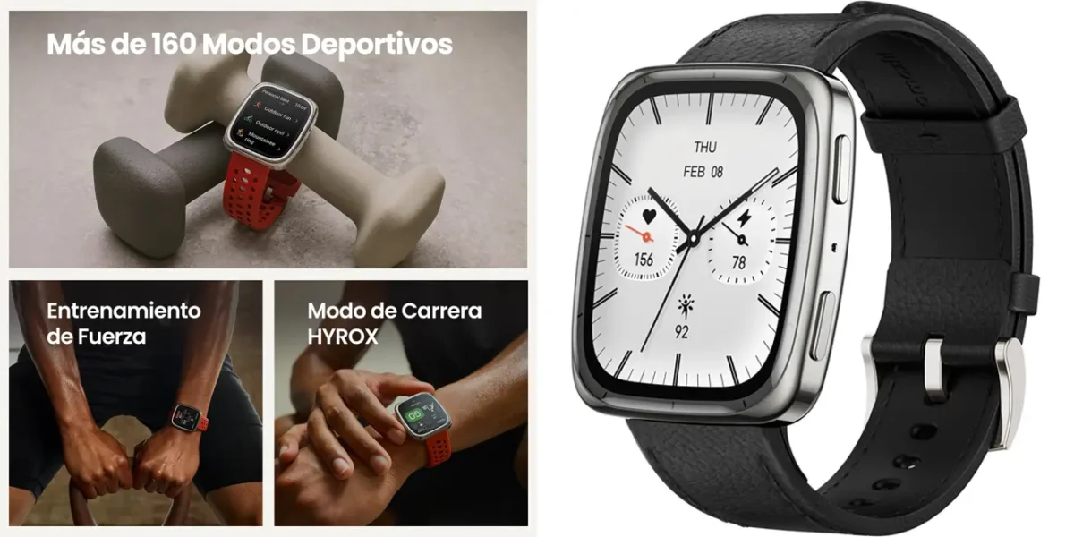 Smartwatch Amazfit Active 2 con pantalla AMOLED y hasta 10 días de autonomía por sólo 112,43€ con envío gratis (-25%)