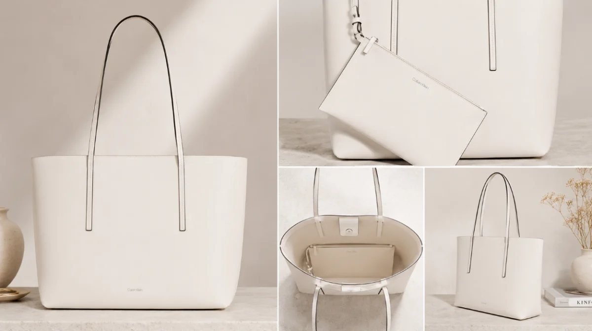 Bolso Tote Calvin Klein Foil Logo con bolsa extraíble por sólo 82,95€ con envío gratis (-45%)