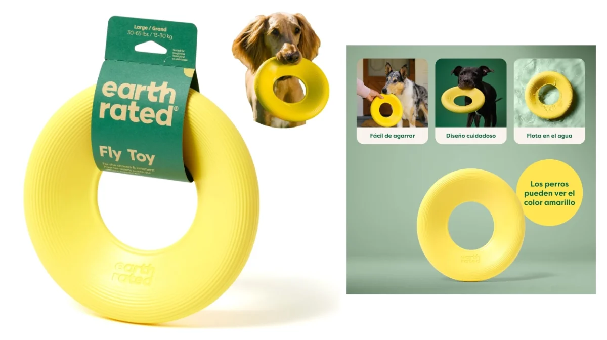 Diversión asegurada para tu perro con este disco volador Earth Rated que flota por sólo 7,79€ (-50%)
