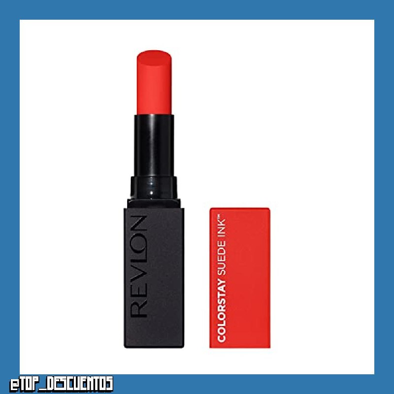 REVLON ColorStay Suede Ink Labial Mate Larga duración, Tono 007 FEED THE FLAME