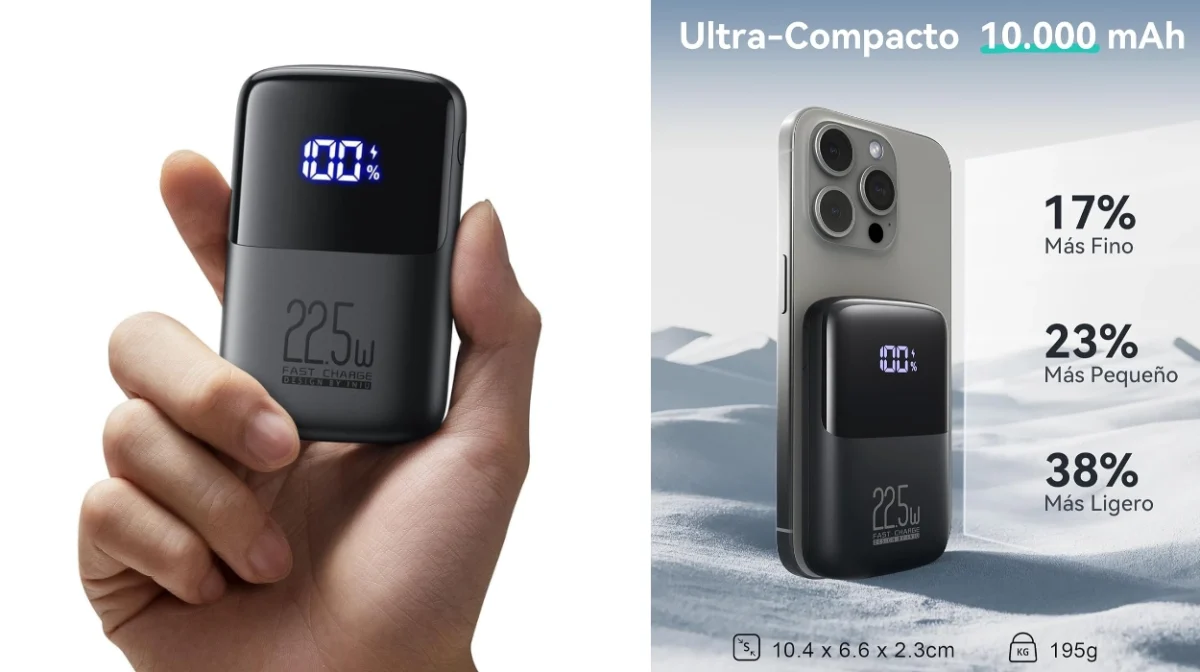 Tamaño mini, energía todo el día: La Powerbank INIU de 10.000 mAh te ofrece carga rápida y versátil por sólo 15,85€ (41% de descuento)