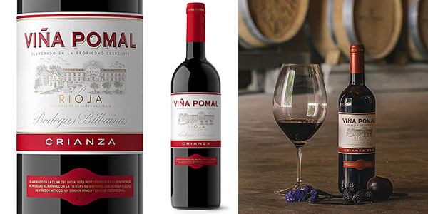 Vino tinto Viña Pomal Crianza con DOCa Rioja de 75 cl por sólo 6,99€ (-26%)