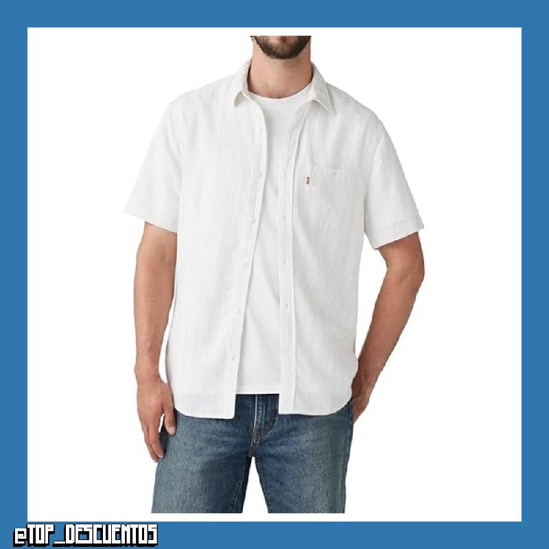 Levi's S/S Sunset 1 Pkt Standrd Camisa Abotonada Hombre (Pack de 1)