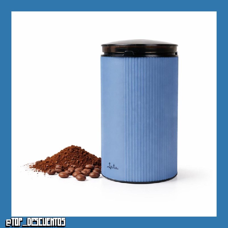 JATA JEML1150 - Molinillo de Café Eléctrico 150W, Molinillo para Café, Especias y Semillas, Cuchillas de Acero Inoxidable, Depósito 55 g, Tapa Transparente, Diseño Compacto