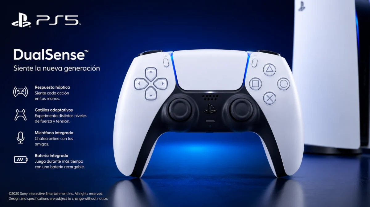 Mando inalámbrico DualSense para PlayStation 5 por sólo 54,90€ con envío gratis (-27%)