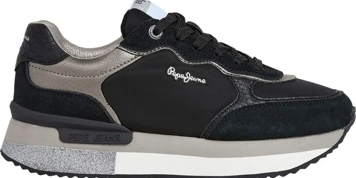 Zapatillas Pepe Jeans Rusper Glam de piel para mujer por sólo 49,45€ con envío gratis (45% de descuento)