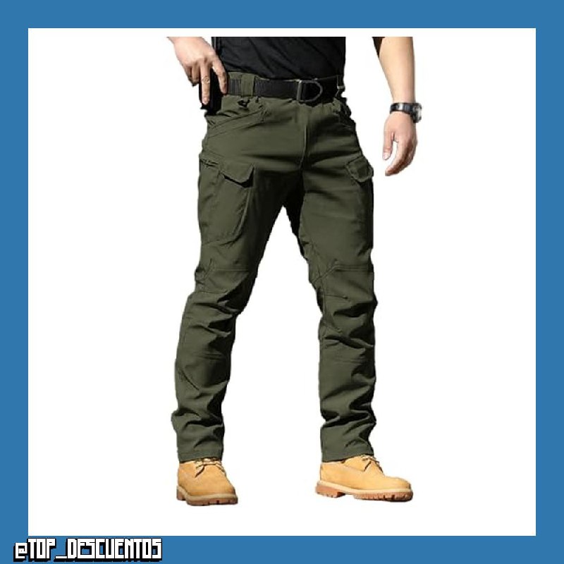 Genérico Pantalones de Trabajo Hombre,Pantalones Cargo Hombre Militares Tácticos Resistentes con Cremallera Pantalón Multibolsillos Elásticos Ligeros Pantalon para Senderismo,Viajes,Uso Diario S-4XL