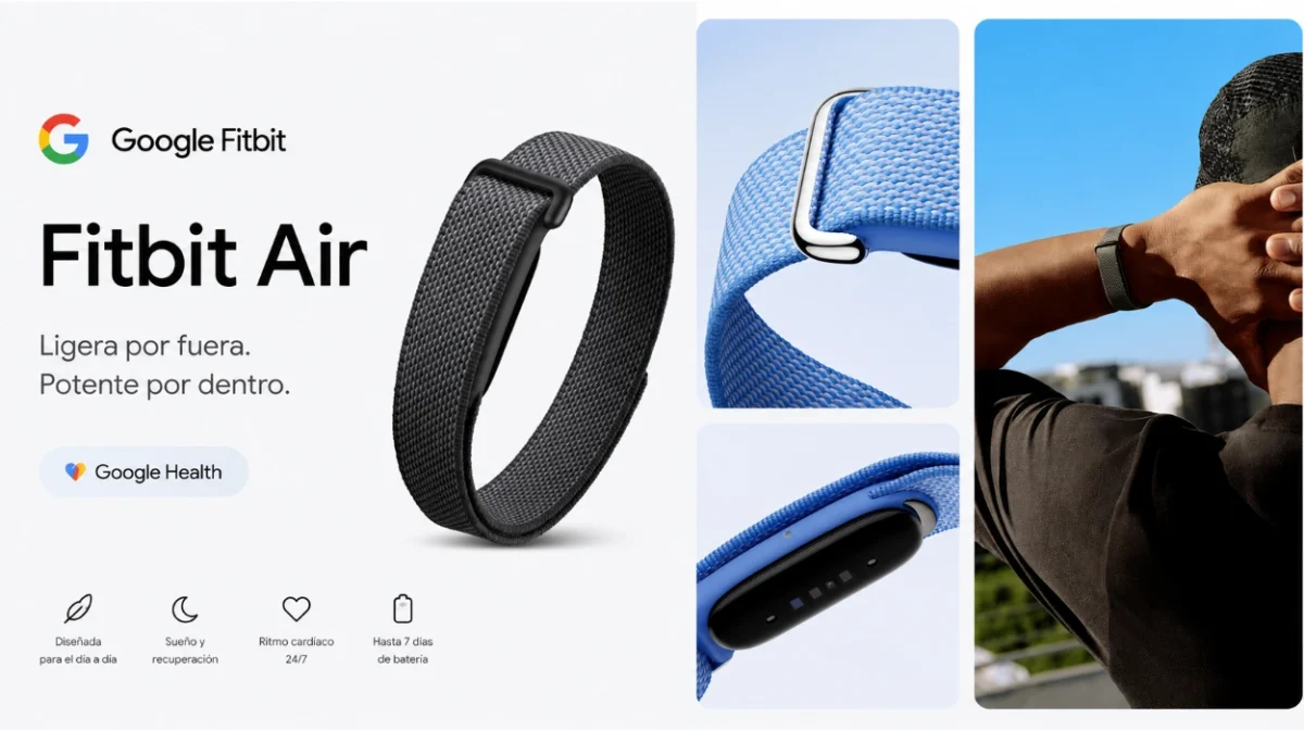 Google Fitbit Air, la pulsera de actividad y salud sin pantalla para cero distracciones por sólo 99,99€ (31% de descuento)