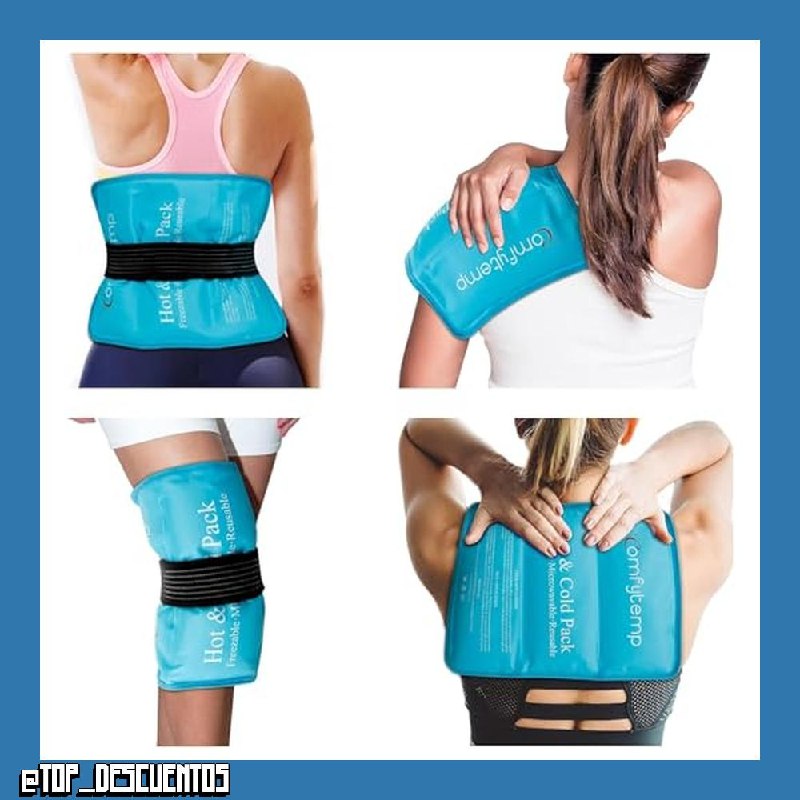 Comfytemp Hielo para Lesiones Reutilizable, Bolsa Gel Frio Grande 27 x 37cm