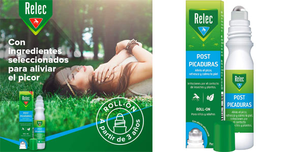 Roll On Post-Picaduras Relec de 15 ml que alivia el picor por sólo 5,17€ (-35%)