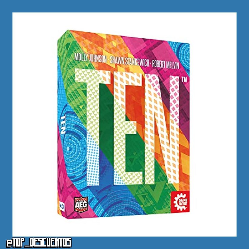 Game Factory 646299 Ten, Juego de Cartas, Juego Familiar, de 1 a 5 Jugadores, a Partir de 10 años