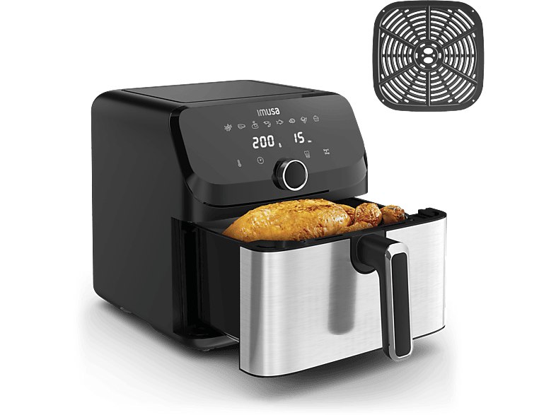 Moulinex - Freidora de aire Easy Fry Mega EZ855D, 2020 W, 200º C, 8 Programas, 7