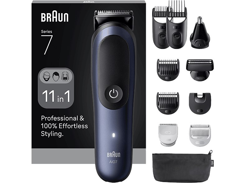 Braun - Afeitadora multifunción Recortadora todo en 1 Series 7 AIO7540, Kit De S