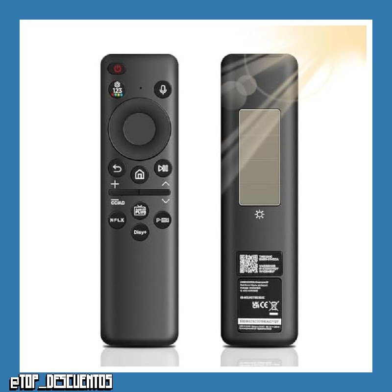 Mando a distancia de repuesto para Samsung, BN59-01432A, carga solar, mando a distancia por voz para Samsung Smart TV, universal, para mando a distancia Sam-Sung TV Neo LED Smart 4K HD TV negro