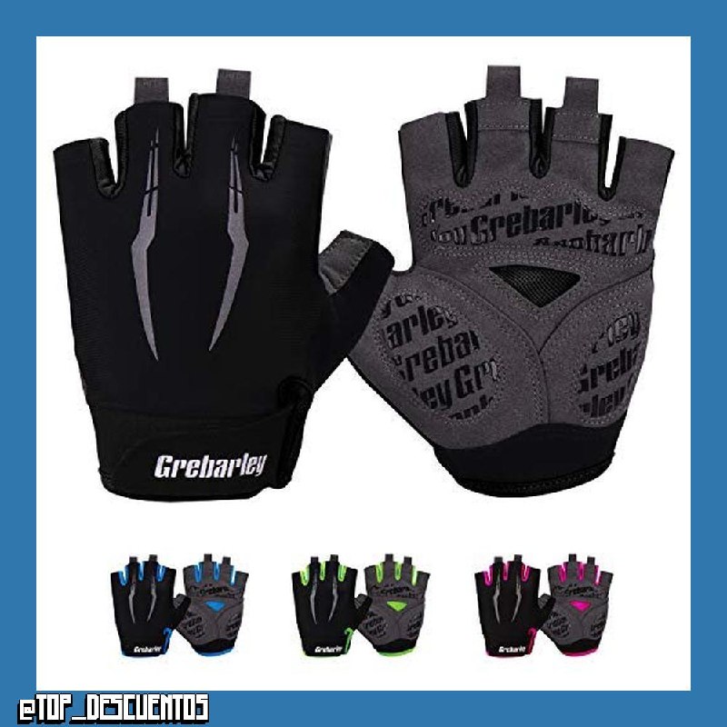 Grebarley Guantes de Ciclismo,Guantes MTB,Adecuado para Ciclismo de Montaña,Todo el Vehículo de Terreno,Bicicleta de Montaña,Guantes de Verano para Hombre/Mujer