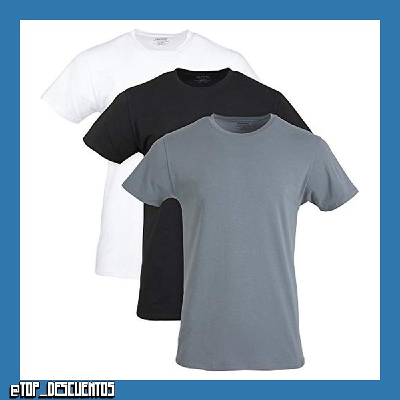 Gildan Camisetas Elásticas de Algodón, Paquete Múltiple Ropa Interior (Pack de 3) para Hombre