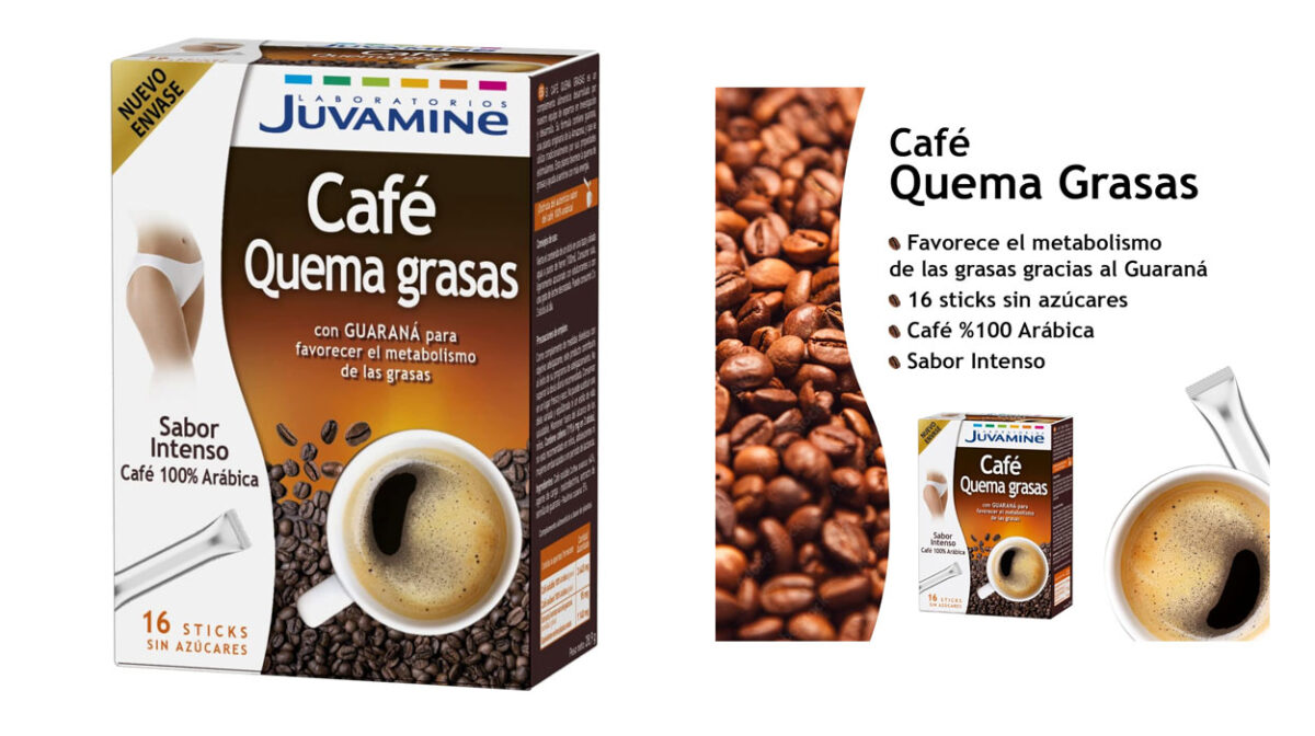 Juvamine café quema grasas (16 sticks) por sólo 6,99€ (17% de descuento)