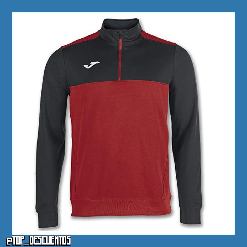 Joma- Sudadera para Hombre , 6XS - 3XL - Cálida y Transpirable, Evita entrada de Frío con Media Cremallera, Bajo y Puños en Rib - Winner