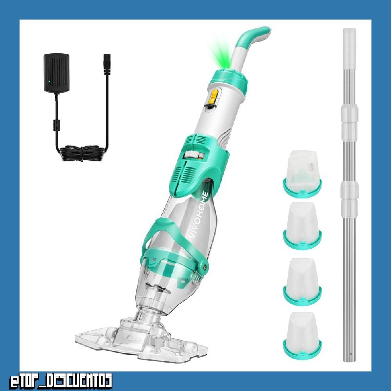 VIVOHOME Aspirador de Piscina Inalámbrica con Succión Fuerte de 4300LPH