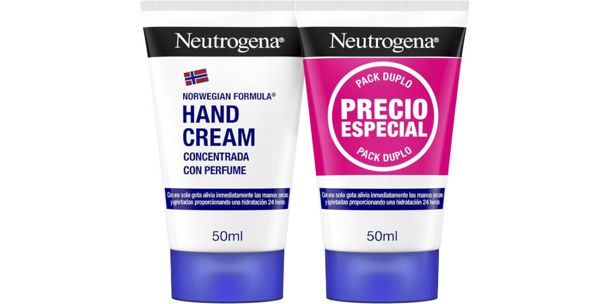 Pack 2x Crema de manos Neutrogena concentrada con perfume por sólo 6,67€ (-33%)