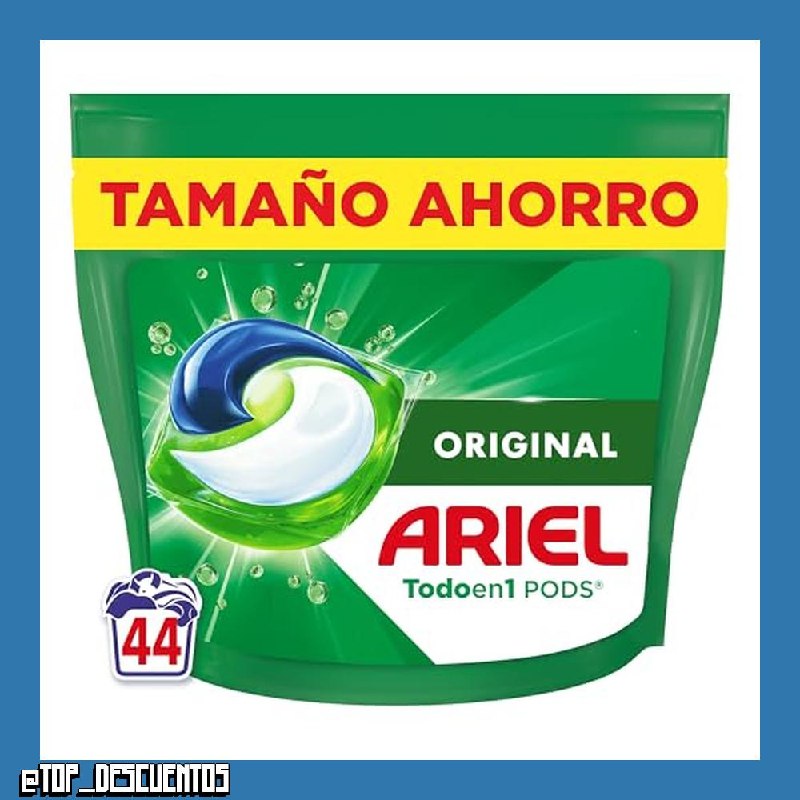 Ariel PODs Platinum, Detergente Líquido En Cápsulas Original Cápsulas, 44 Lavados, el embalaje puede variar