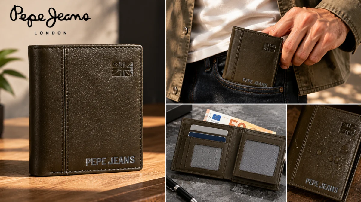 Organiza y protege tus tarjetas: cartera Pepe Jeans Cortland con sistema RFID y tarjetero por sólo 22,31€ (-38%)