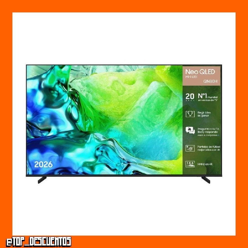 TV Samsung Neo QLED TQ65QN80HAUXXC 65" 4K UltraHD 100Hz Smart TV Tizen HDR10 Dolby Atmos