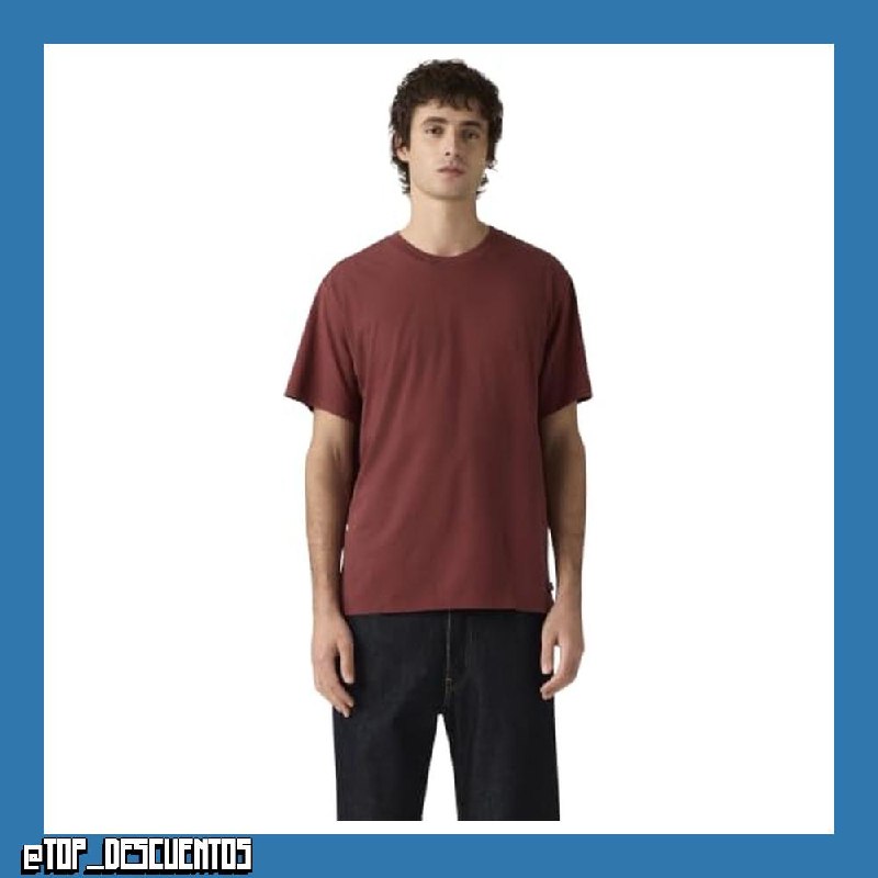 Levi's Hombre Camiseta Essential con Cuello Redondo, Relaxed Fit