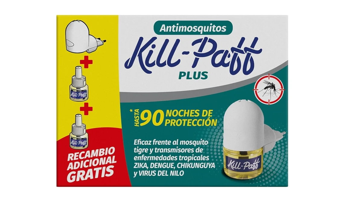 Antimosquitos eléctrico Kill-Paff con difusor y 2 recambios por sólo 2,99€ (-40%)
