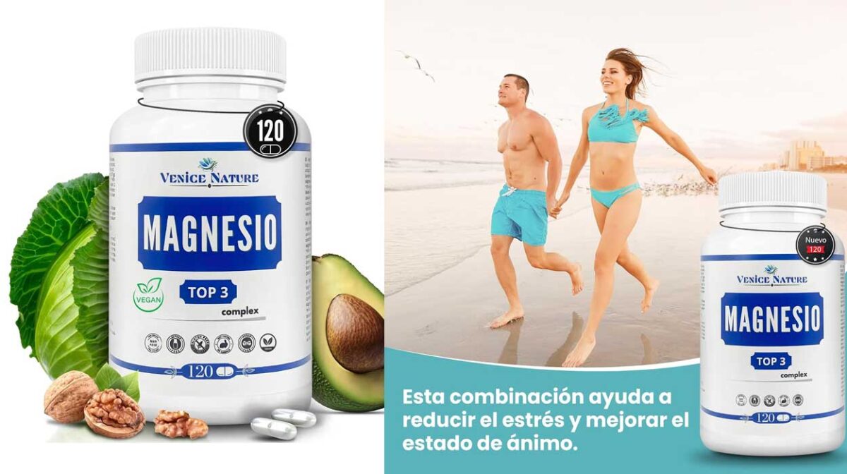 Bote de Magnesio Puro Venice Nature de 120 comprimidos por sólo 7,96€ (-42%)