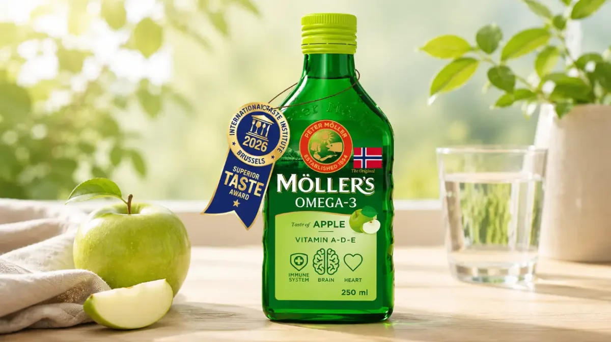 Aceite de hígado de bacalao Möller's de 250 ml con omega-3 y vitaminas por sólo 16,87€ (-19%)