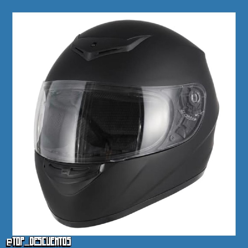 Favoto Casco Moto Integral Hombre y Mujer, Negro M (57-58cm)