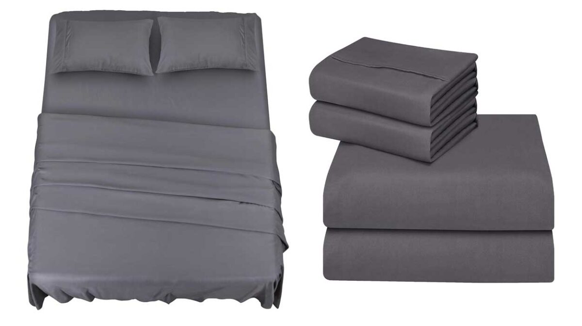 Juego de sábanas Utopia Bedding de 4 piezas para cama de 150 cm por sólo 13,14€ (-37%)