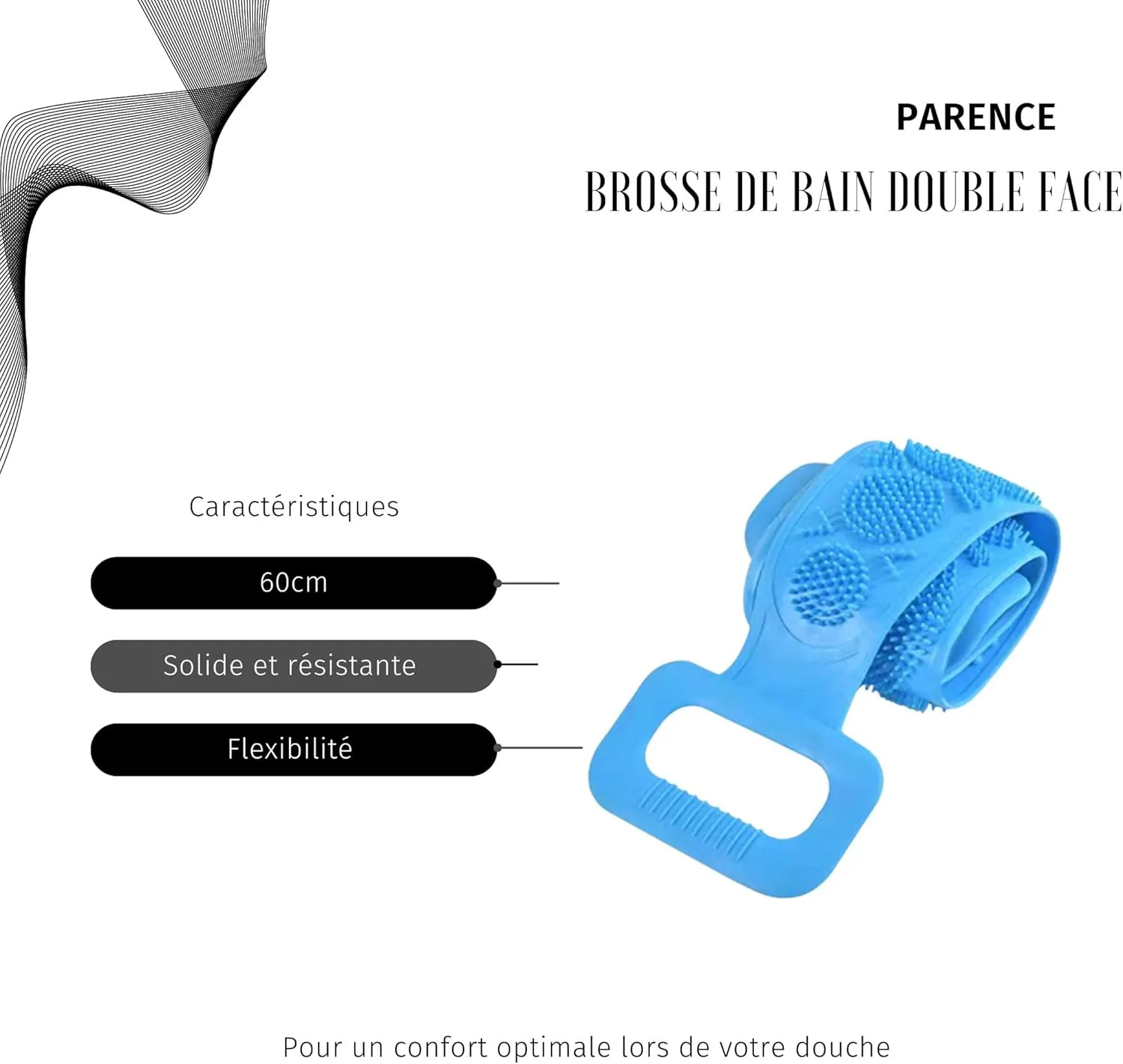 Cepillo de baño de silicona de doble cara por 1,69€ en Amazon
