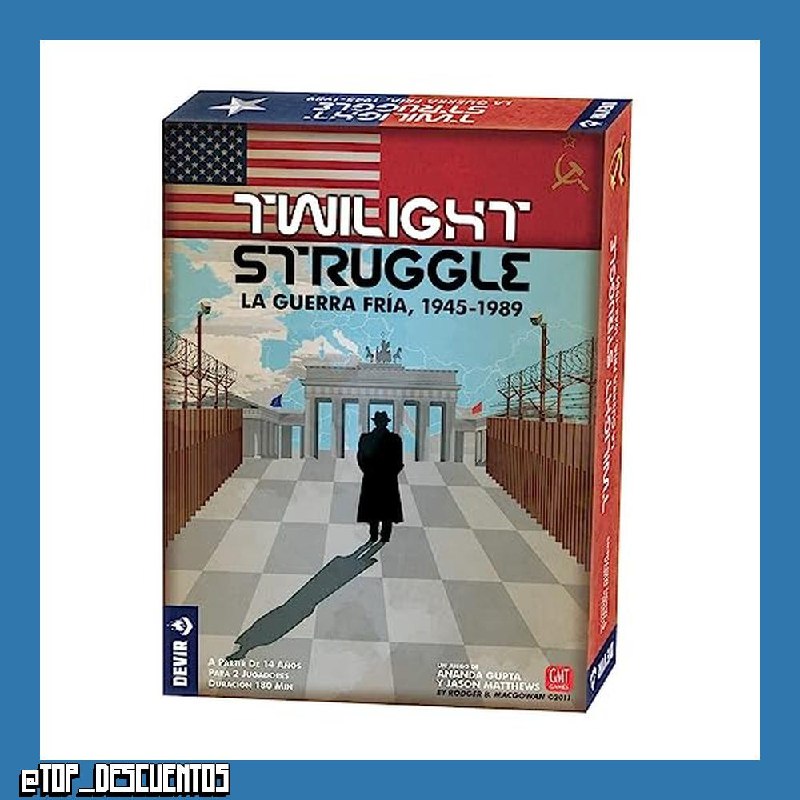 Devir - Twilight Struggle: la Guerra Fría, 1945-1989, Juego de Mesa estratégico ambientado en la la Guerra Fría, História, Wargame (BGTWIST)