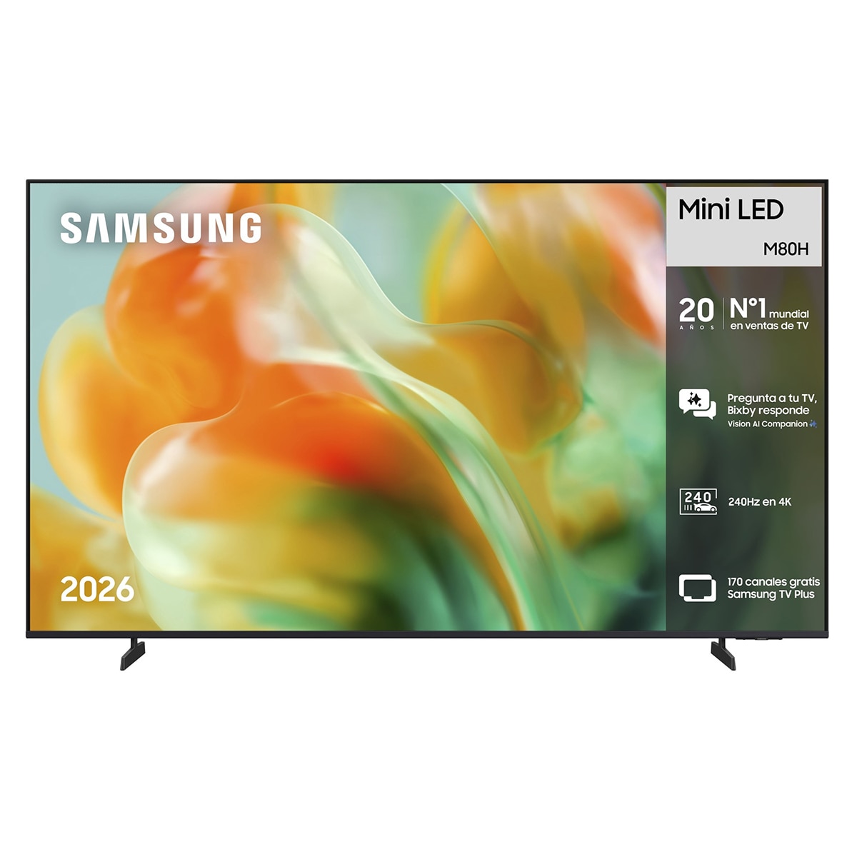Samsung - TV Mini LED 163cm (65") Samsung TU65M80HAUXXC 4K Smart TV con Vision AI 144Hz.