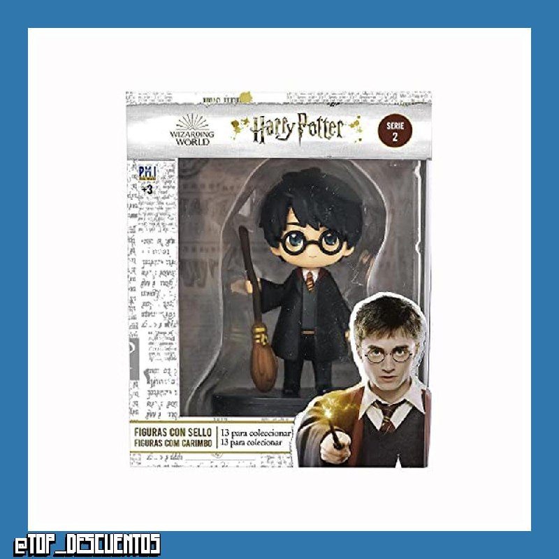 Bizak Harry Potter 64115210 Figura 8 cm Peana con Sello Edición Colección Modelos Surtidos