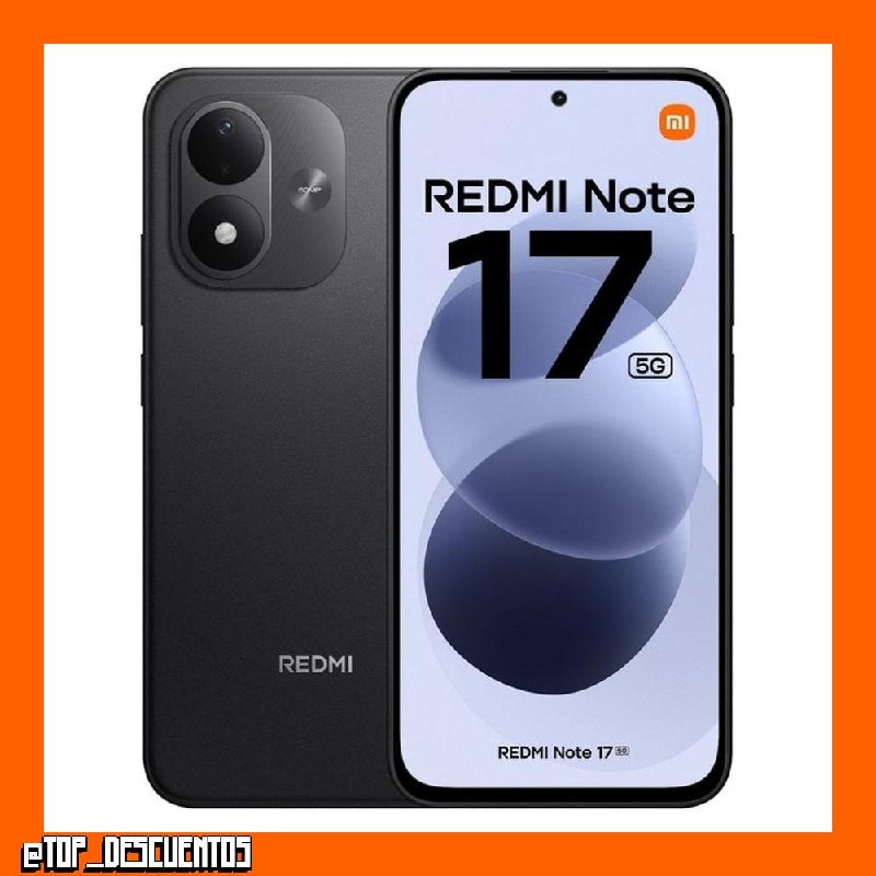 Xiaomi REDMI Note 17 5G 6GB 256GB 6.99" Negro