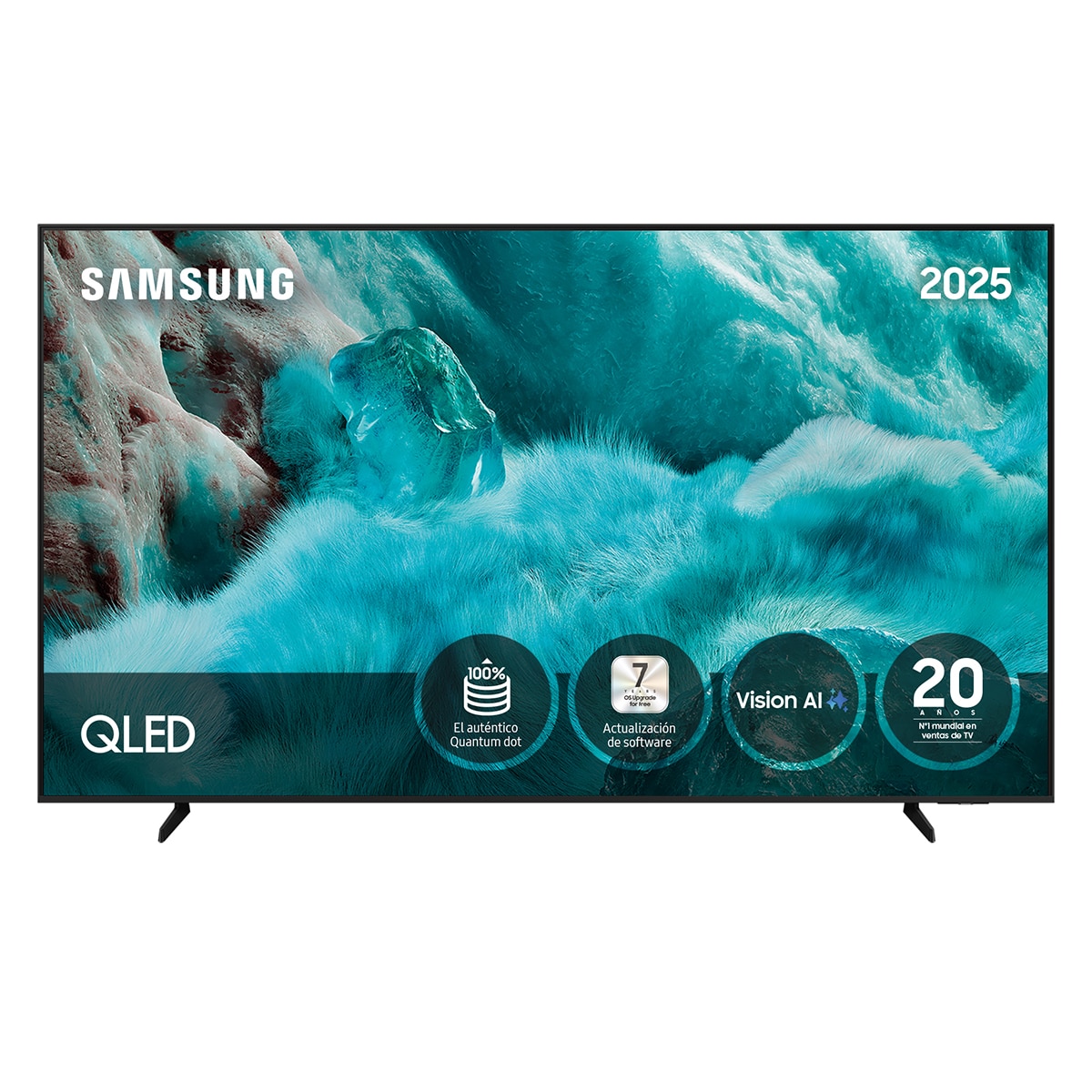 Samsung - TV QLED 163cm (65") Samsung TQ65Q7FAAUXXC 4K Vision AI Quantum dot Smart TV.