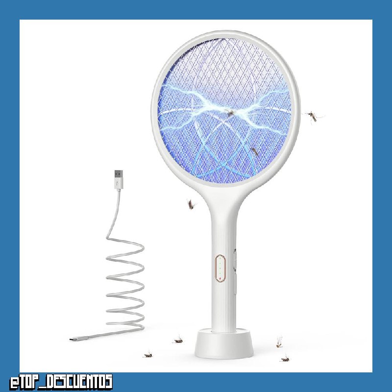YISSVIC Raqueta Mosquitos Electrica 4000V Mata Mosquitos Electrico 2 en 1