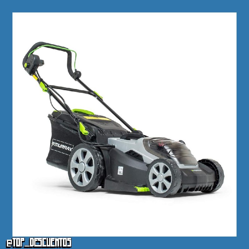 Murray 2x18V 36V Cortacésped con batería de Litio, IQ18WM37, 37Centímetros, Powered by Briggs & Stratton, hasta 425 m2, Incluyendo 2x2.5Ah Baterías y Doble Cargador, 5 años de Garantía