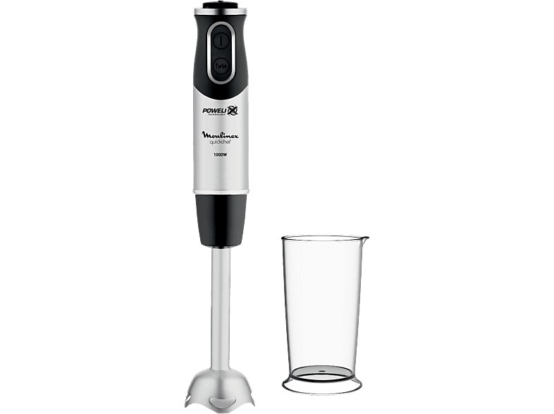 Moulinex - Batidora de mano DD65A810 QuickChef, 1000 W, Tecnología Powelix, 10 V