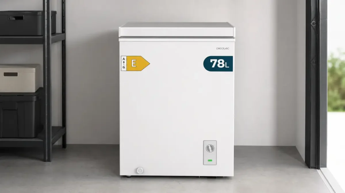 Congelador arcón Cecotec Bolero CoolMarket Chest de 78L con cesta organizadora por sólo 139€ con envío gratis (-18%)