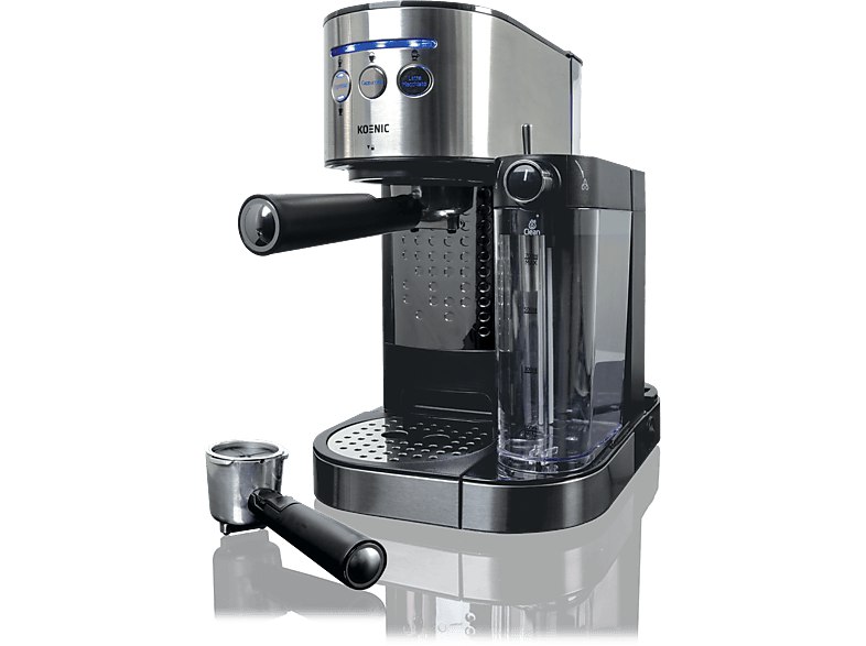 Cafetera express - KOENIC KEM 2024 M, 20 bar, 1470 W, Función 2 Tazas, Depósito